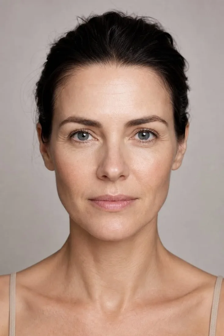 A client's own photograph before injectables