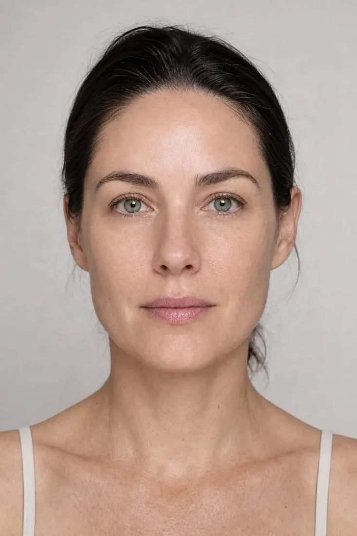 The same photograph simulated after laser resurfacing