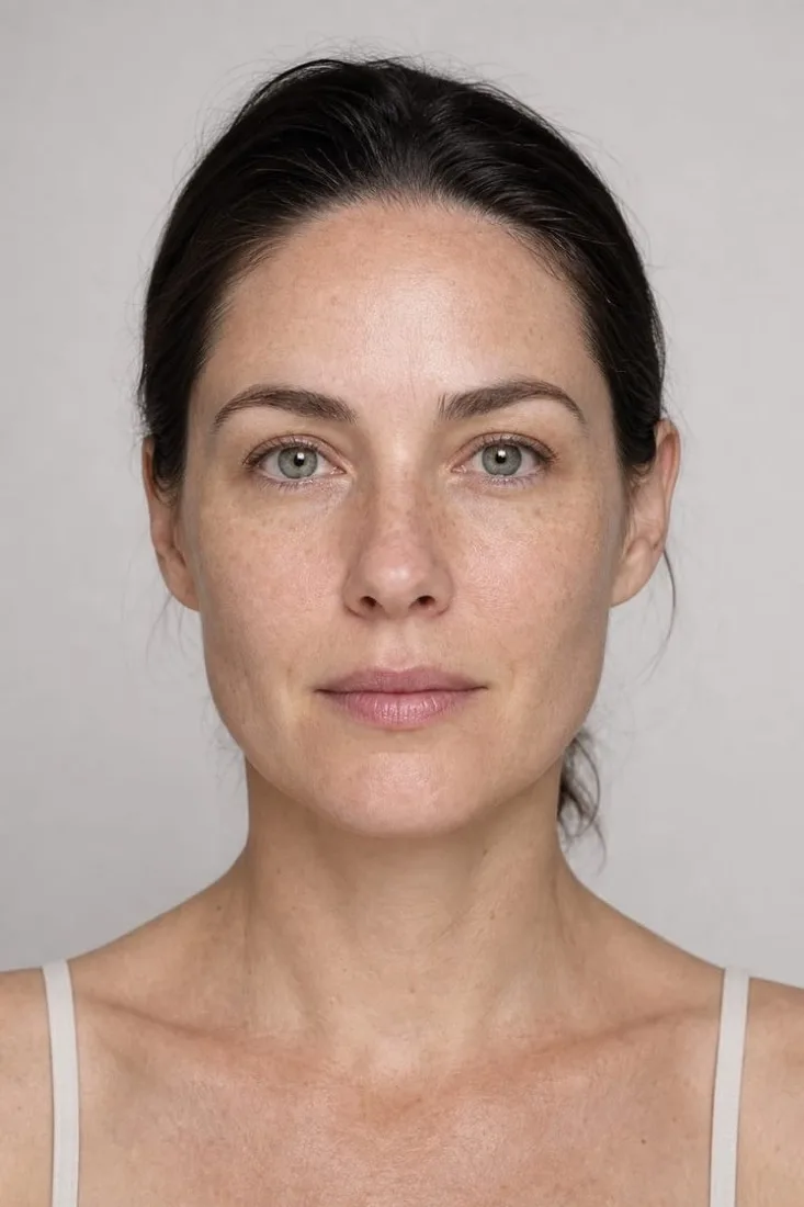 A client's own photograph before laser resurfacing